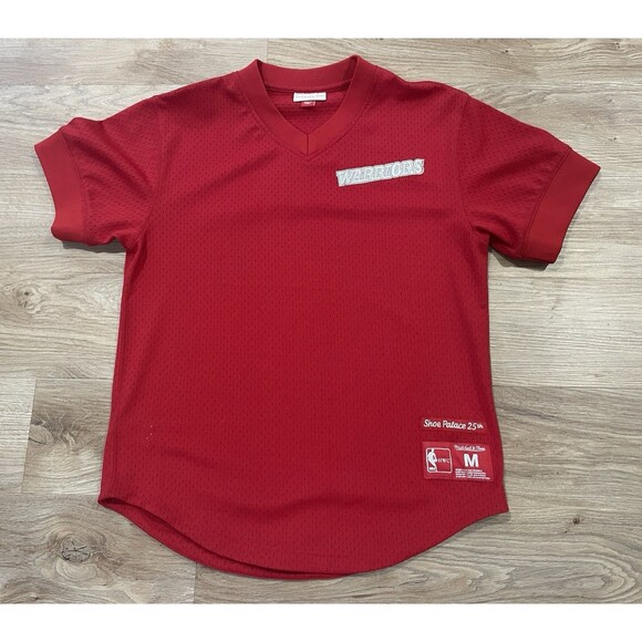 Mitchell & Ness Golden State Warriors Red Shoe Palace 25 NBA Jersey Men’s Medium - Picture 1 of 9